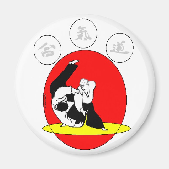AIMANT BADGE AIKIDO (Devant)