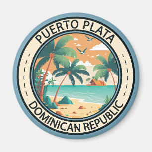 Aimant Badge de cabane de Puerto Plata République Dominic