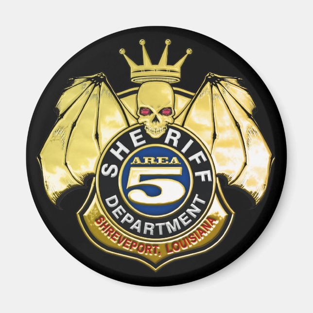 Aimant Badge de la zone 5 du shérif (Devant)