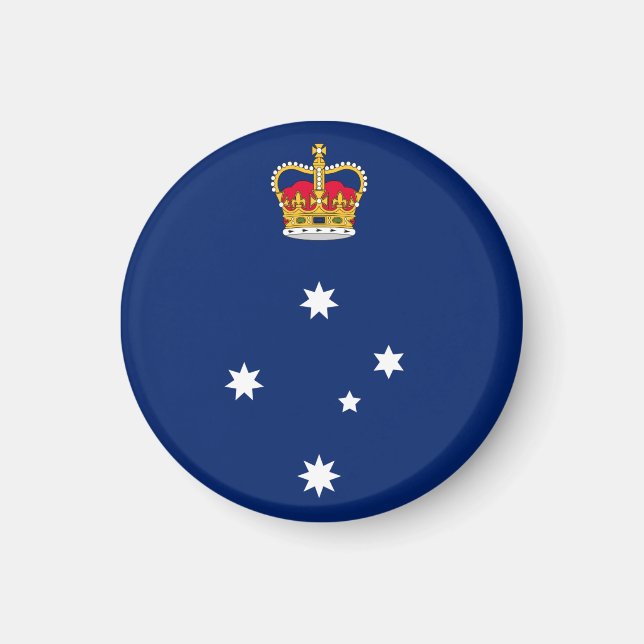 Aimant Badge de l'État de Victoria - AUSTRALIE (Devant)