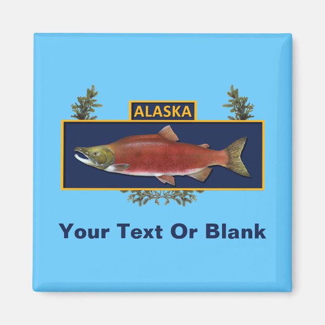 Aimant Badge du pêcheur de combat de l'Alaska (Devant)