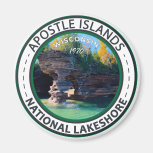 Aimant Badge du Wisconsin du Lakeshore national des îles