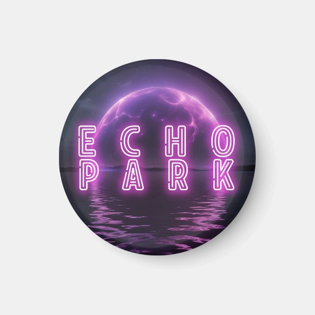 Aimant badge ECHO PARK NIGHtKLUB (Devant)