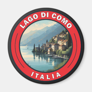 Aimant Badge Lago di Como Italie