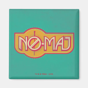 Aimant Badge rouge et jaune NO-MAJ™