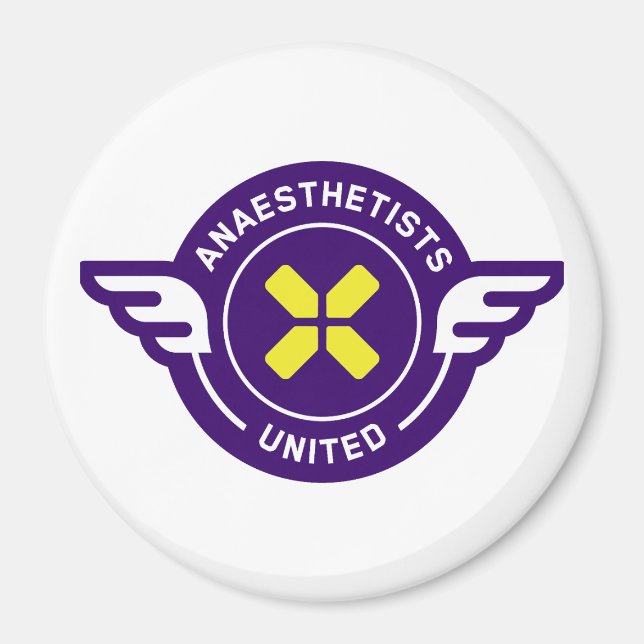 Aimant Badge Uni Anesthésistes (Devant)