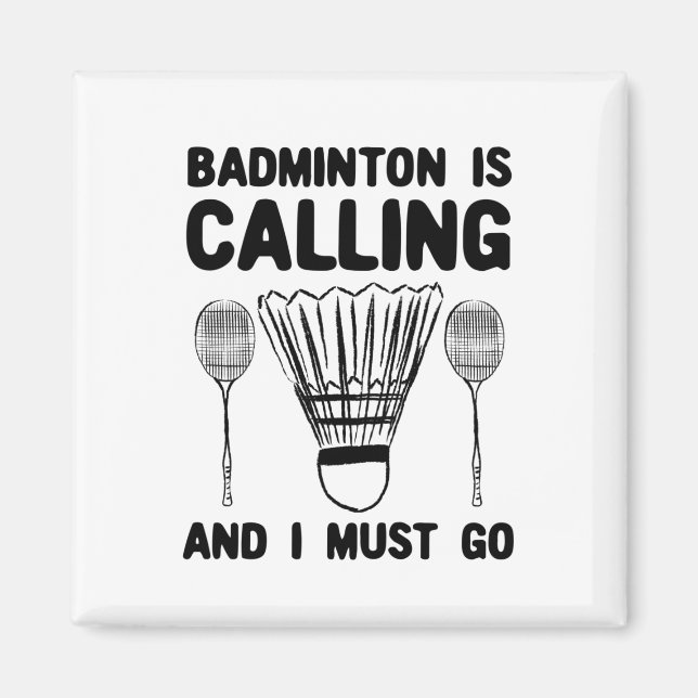 Aimant Badminton - Badminton (Devant)