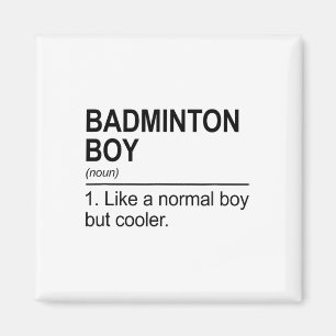 Aimant Badminton Boy Noun Définition Shuttle Badminton Pl