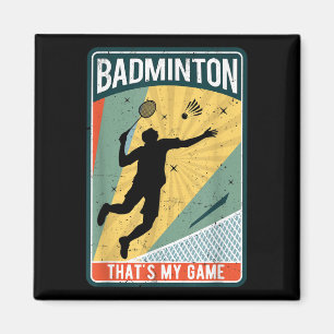 Aimant Badminton Comment Je Roule Vintage Que Mon Jeu