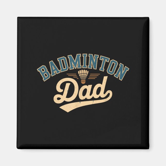 Aimant Badminton Dad _1  (Devant)