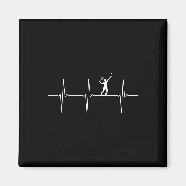 Aimant Badminton Ecg fréquence de pulse de la navette (Devant)