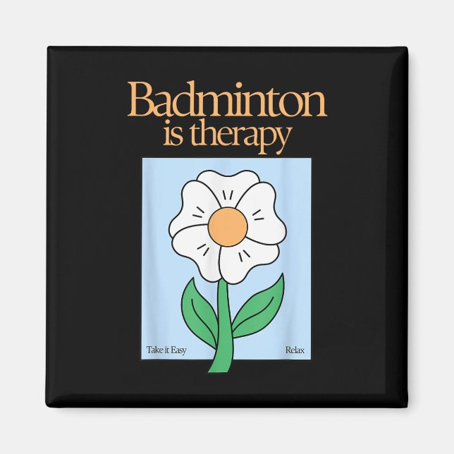 Aimant Badminton Est Thérapeutique Racket Sport Stress Re (Devant)