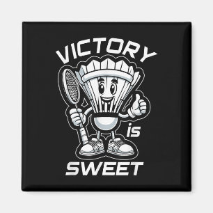 Aimant Badminton Forever Cartoon Shuttle Et Racket Graphe