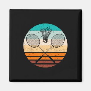 Aimant Badminton Joueur vintage Badminton Badminton