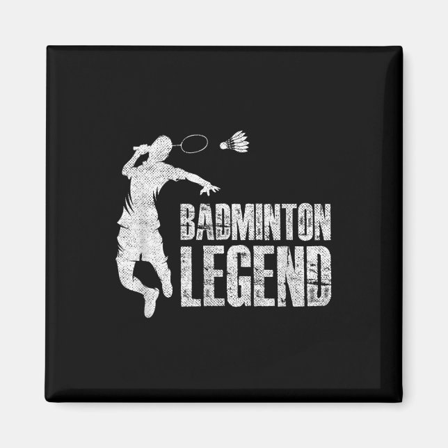 Aimant Badminton Legend _ Racket Shuttle _ Badminton Play (Devant)