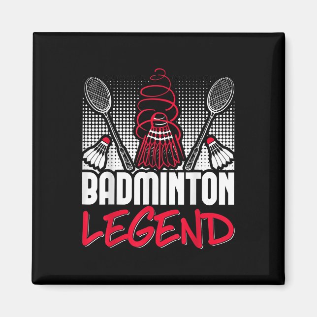 Aimant Badminton Living Legend Player Sport Shuttle (Devant)
