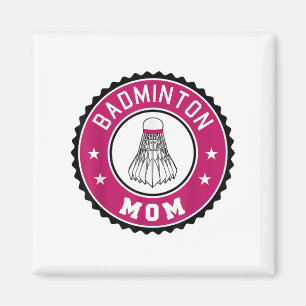 Aimant Badminton Maman Joueuse Racquet Sport Lover Mère S