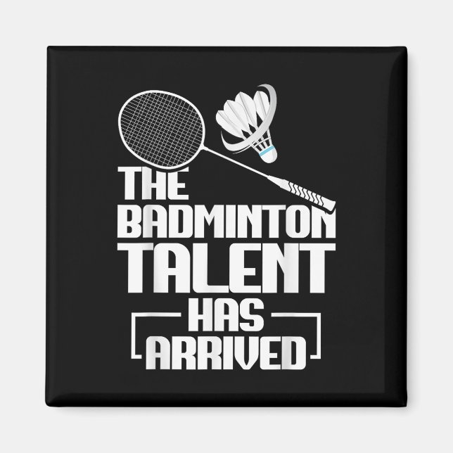 Aimant Badminton Match Talent Shuttle Player Badminton  (Devant)