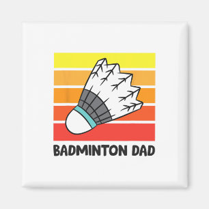 Aimant Badminton Papa Drôle Badminton Père 1