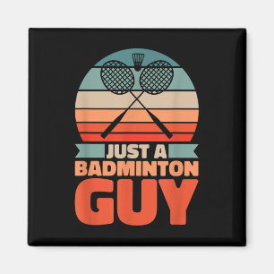 Aimant Badminton Rétro - Volant Vintage Juste Un Badminto