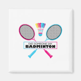 Aimant Badminton Sports Hobby Shuttle Retro