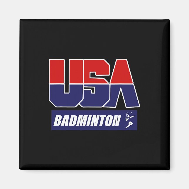 Aimant Badminton Usa (Devant)