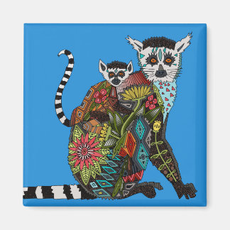 Aimant Bague Queue Lemur Amour bleu