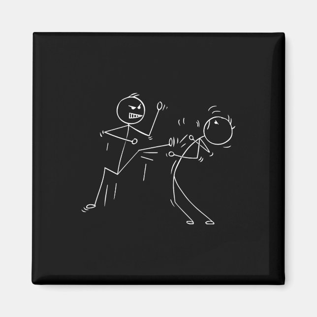 Aimant Baguette karaté Funny Figure Karate (Devant)