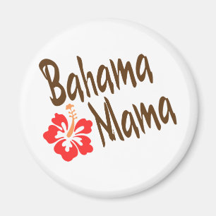 Aimant Bahama Mama design avec fleur Hibisucus