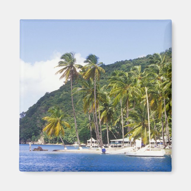 Aimant Baie de Marigot, Sainte-Lucie, Caraïbes (Devant)