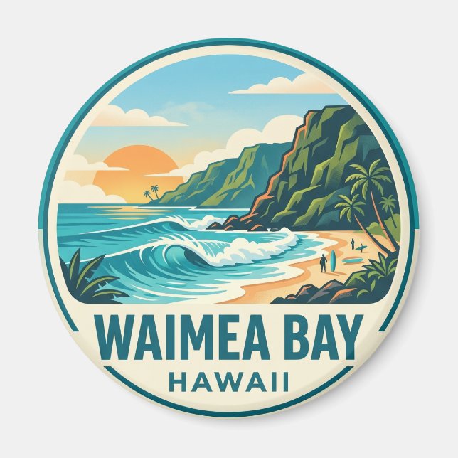 Aimant Baie de Waimea (Devant)