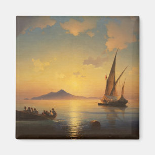 Aimant Baie de waterscape de paysage marin de Naples Ivan