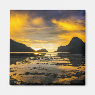 Aimant Baie d'El Nido au coucher du soleil