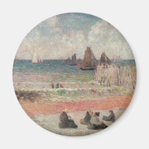 Aimant Baignade Dieppe par Paul Gauguin, Art Vintage