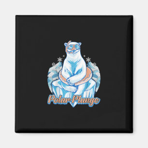 Aimant Bain Polaire Plongée Ice Jump Funny Ours Polaire B