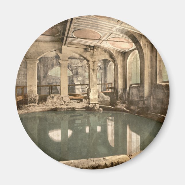 Aimant Bains romains et Abbaye V, Bath, Somerset, Anglete (Devant)