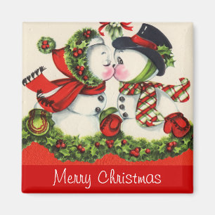 Aimant Baiser vintage de Noël