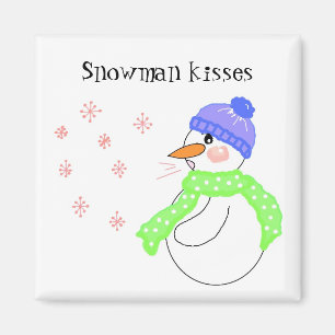 Aimant Baisers de bonhomme de neige