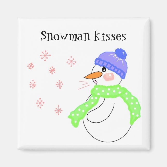 Aimant Baisers de bonhomme de neige (Devant)