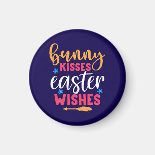 Aimant Baisers de lapin Voeux de Pâques-69739