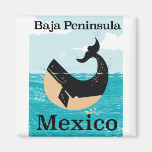 Aimant baja peninsula Mexique poster de voyage
