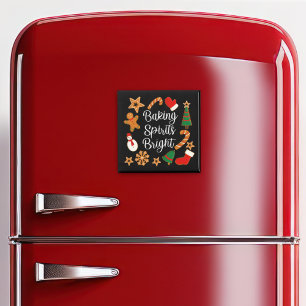 Aimant Baking Spirits Bright Gingerbread Noël Cookie