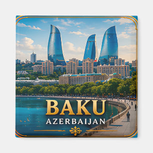 Aimant Bakou Azerbaïdjan Mer Caspienne Capitale 🌊
