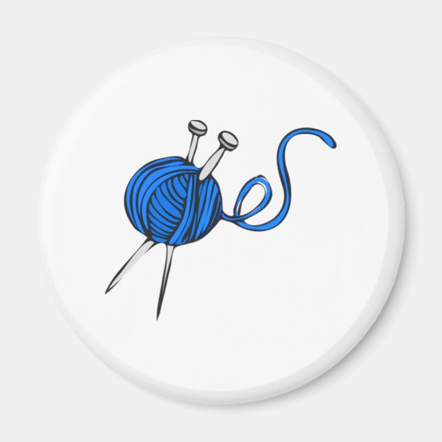 Aimant Bal bleu de Fer (Devant)