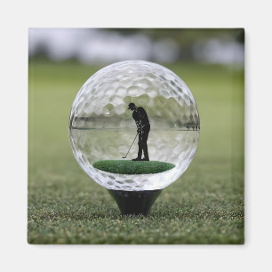 Aimant Bal De Golf En Verre Avec Lecteur De Golf À L'Inté