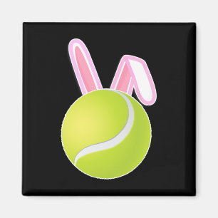 Aimant Bal de tennis Bunny de Pâques