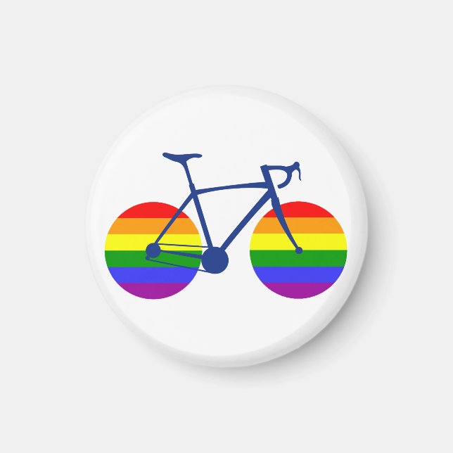 Aimant Balade En Vélo Pride (Devant)