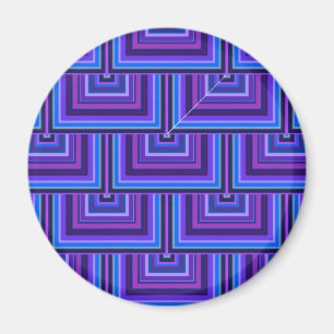 Aimant balance carré bleue et violette