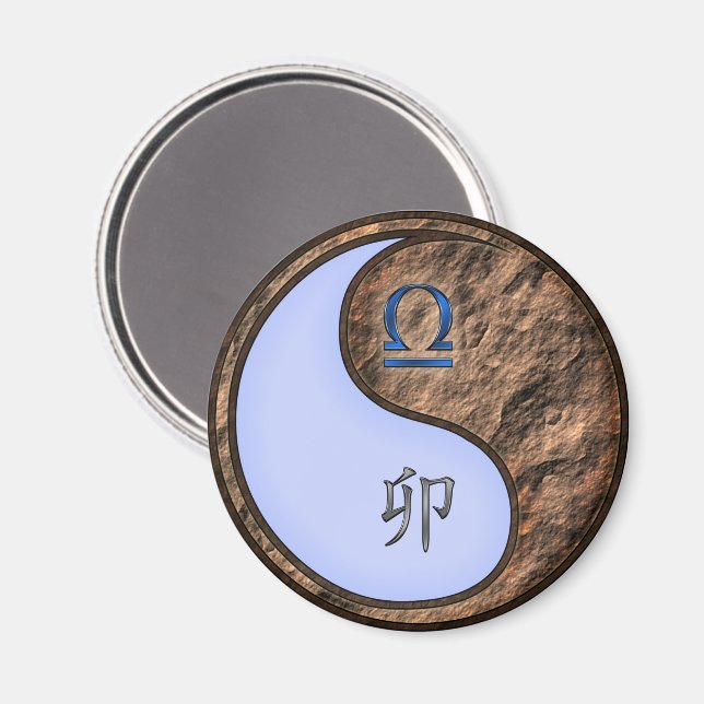 Aimant Balance & Lapin de Terre (Recto/Verso)