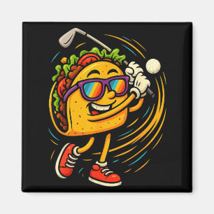 Aimant Balancement de golf Taco humour de nourriture mexi